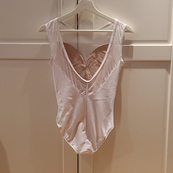 Ainsliewear Bianca mesh white ballet leotard - Picture 4 of 5